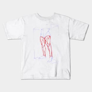 sketching SIkil otot Kids T-Shirt